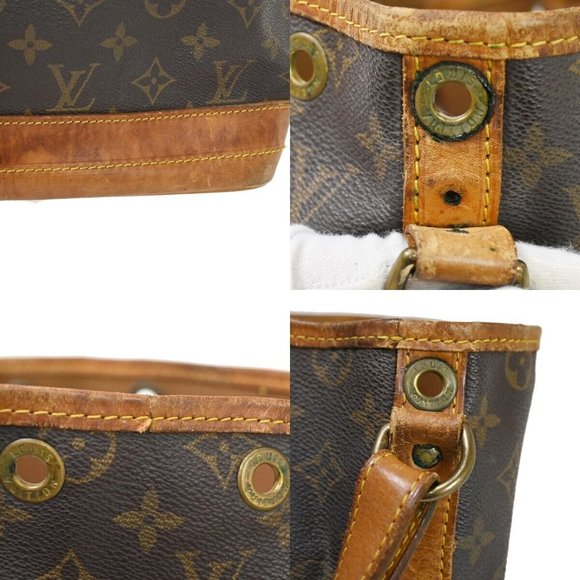 Authentic LOUIS VUITTON Noe GM Drawstring Shoulder Bag Monogram Leather - Picture 2 of 16